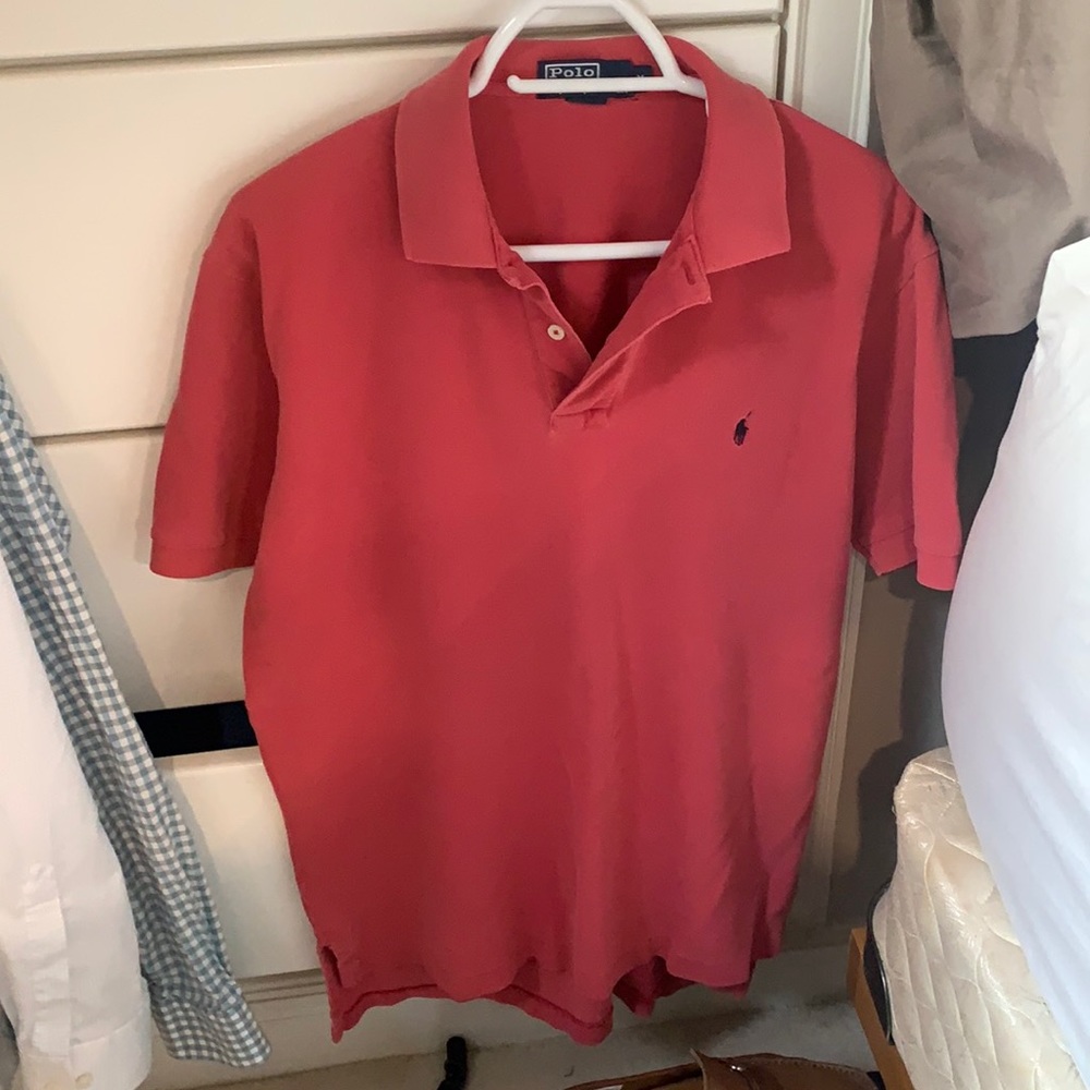 Faded Red Ralph Lauren Polo M